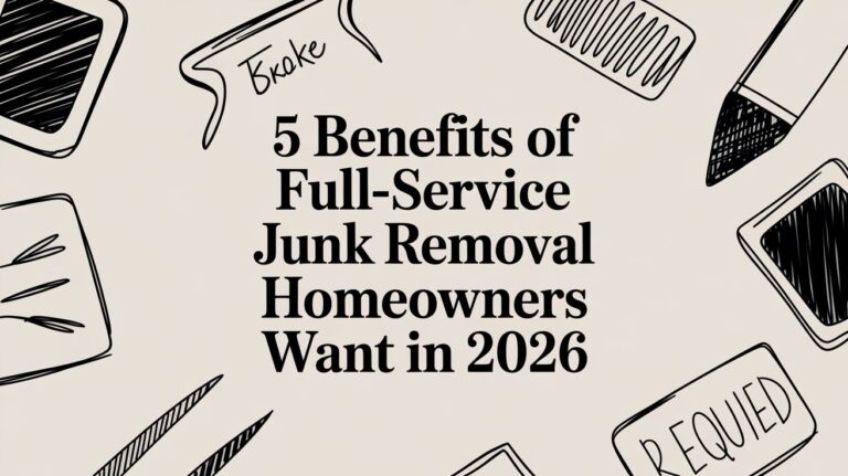 5 benefits of full service junk removal homeowners want in 2026 doodle art