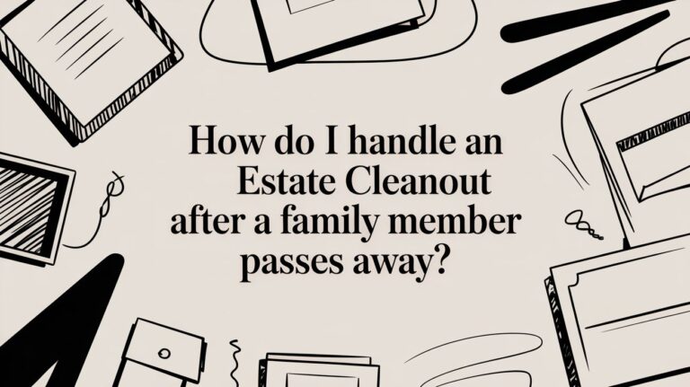 how do i handle an estate cleanout after a family member passes away estate guidance