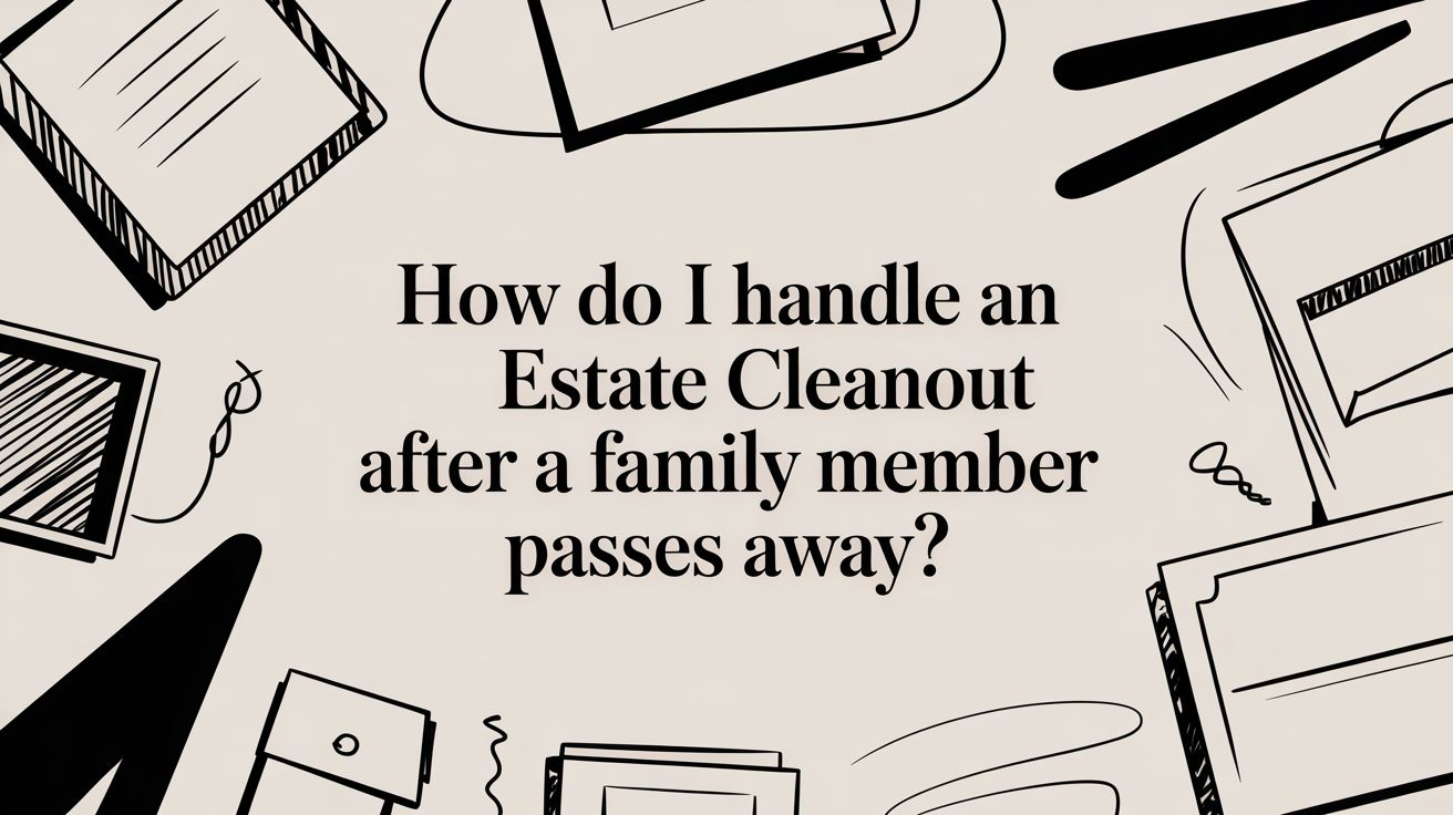 how do i handle an estate cleanout after a family member passes away estate guidance