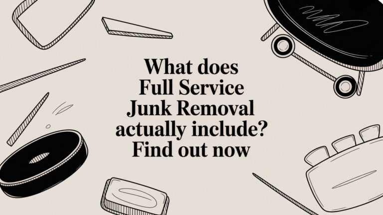 what does full service junk removal actually include junk removal 1