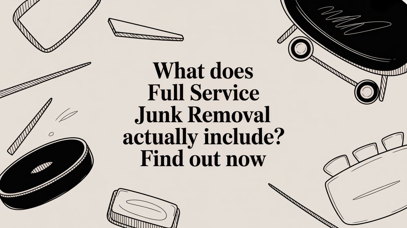 what does full service junk removal actually include junk removal 1