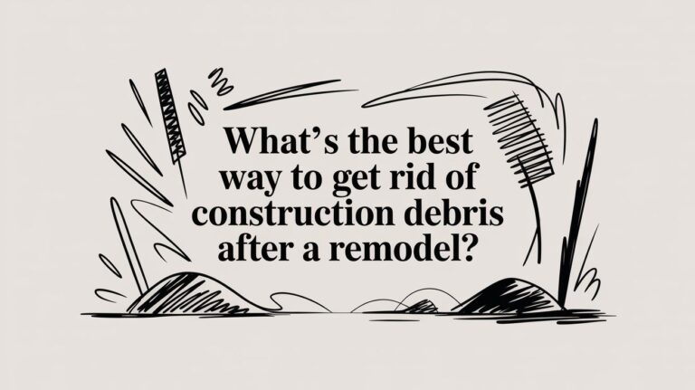 what s the best way to get rid of construction debris after a remodel construction debris