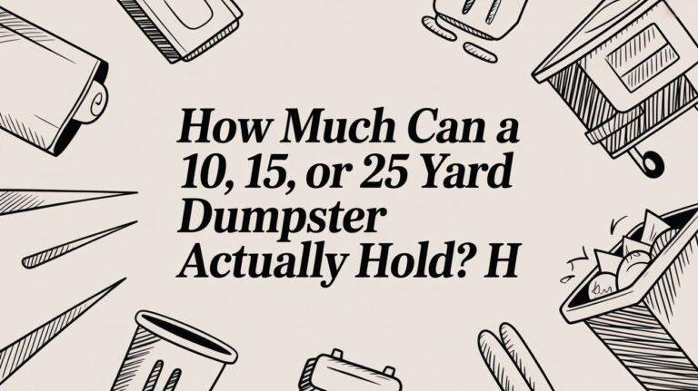 how much can a 10 15 or 25 yard dumpster actually hold dumpster illustration