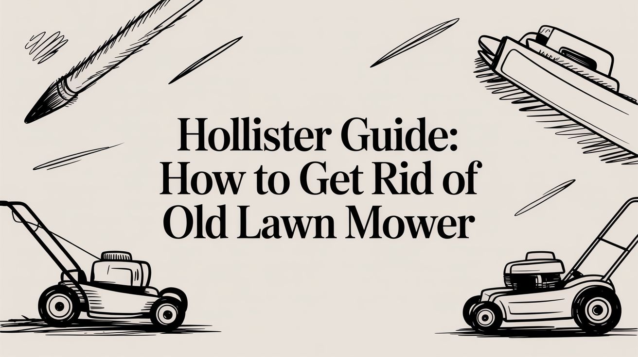 how to get rid of old lawn mower lawn mowers