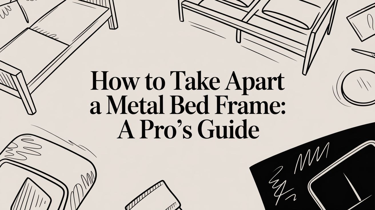 how to take apart a metal bed frame bed frame