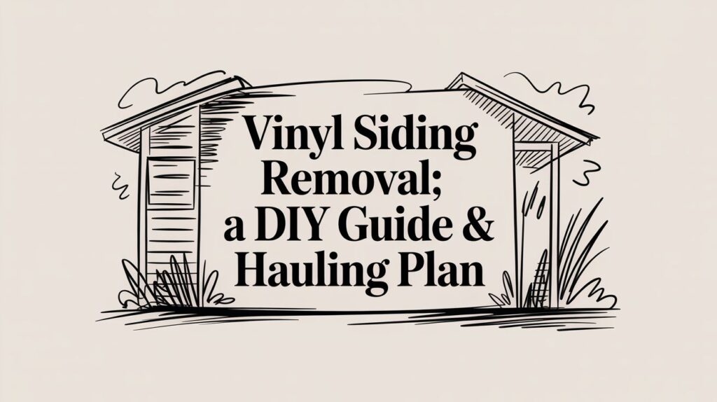 Vinyl Siding Removal: A DIY Guide & Hauling Plan 15 vinyl siding removal house illustration