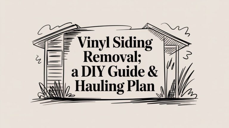 vinyl siding removal house illustration