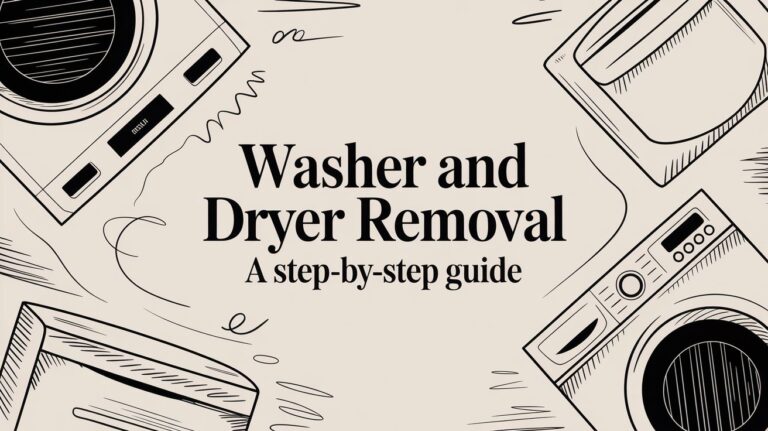 washer and dryer removal laundry appliances