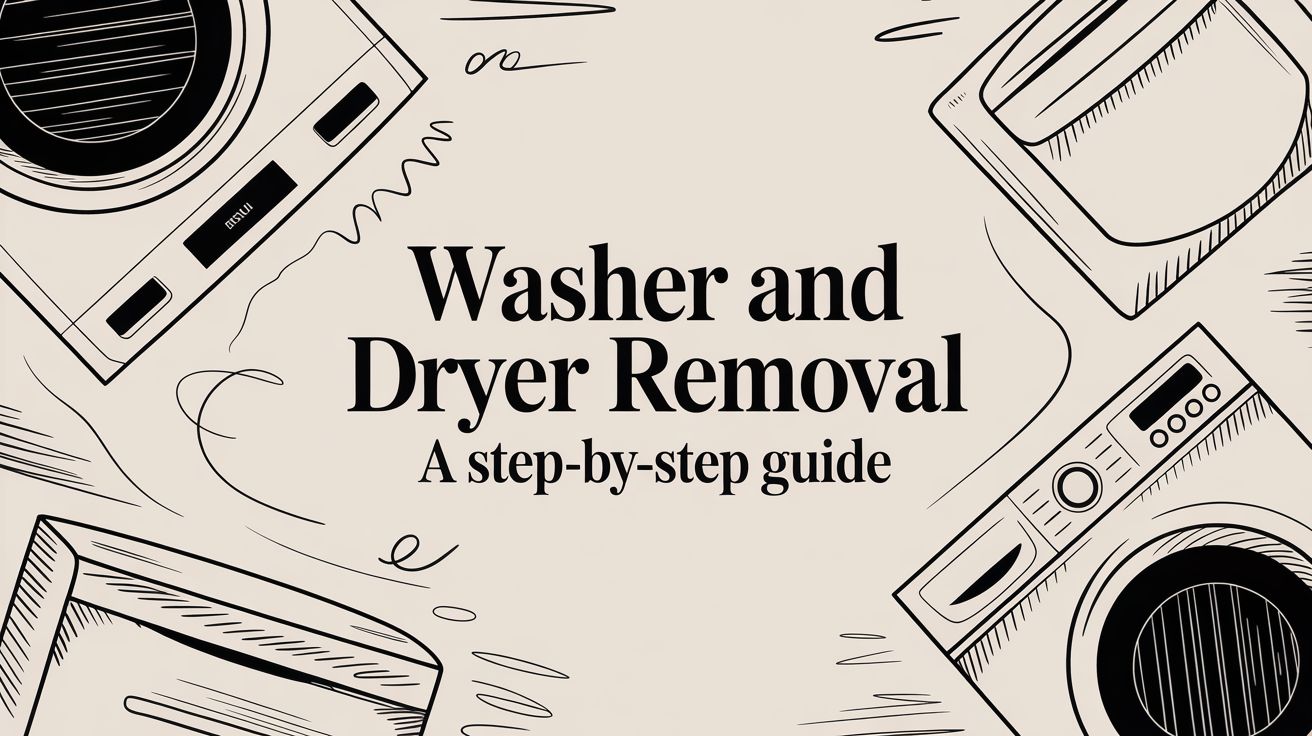 washer and dryer removal laundry appliances