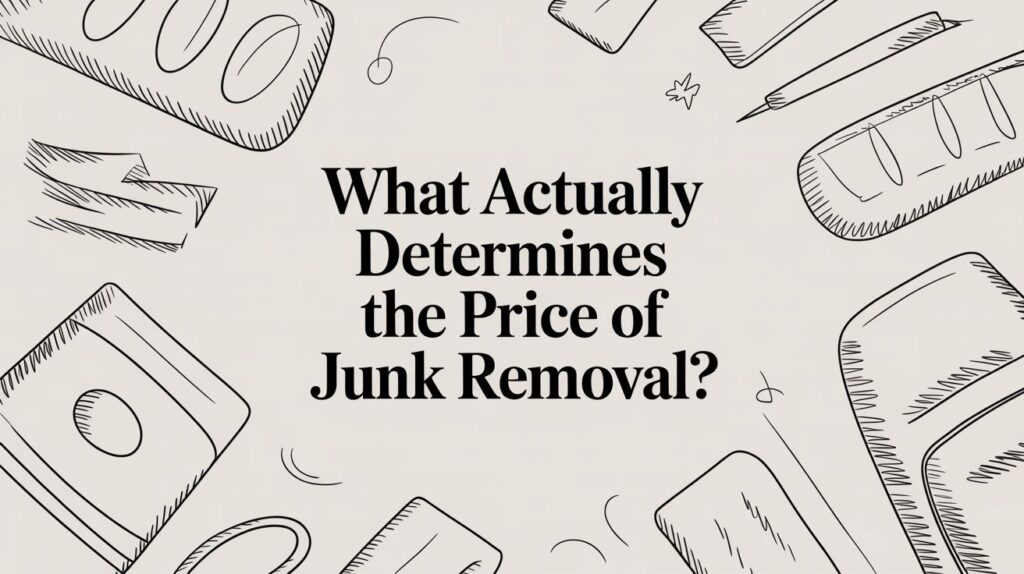 What Actually Determines the Price of Junk Removal? 39 what actually determines the price of junk removal doodle art
