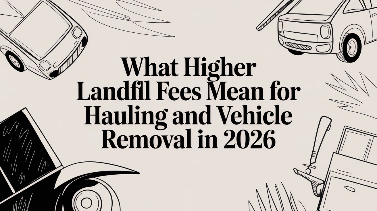 what higher landfill fees mean for hauling and vehicle removal in 2026 vehicle parts