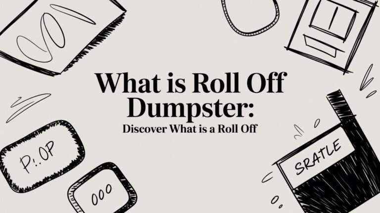 what is roll off dumpster illustration
