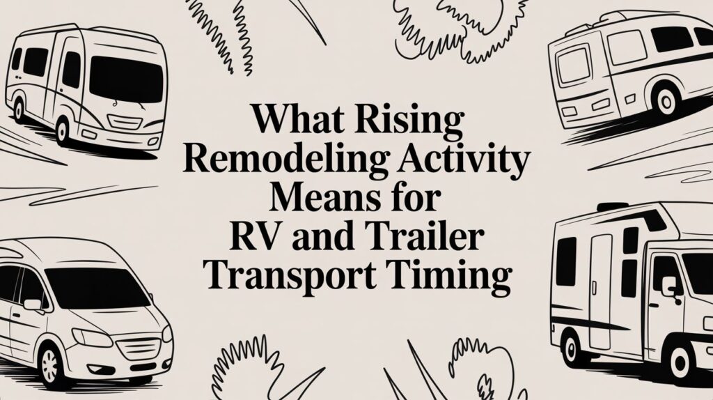 What Rising Remodeling Activity Means for RV and Trailer Transport Timing 1 what rising remodeling activity means for rv and trailer transport timing rvs trailers