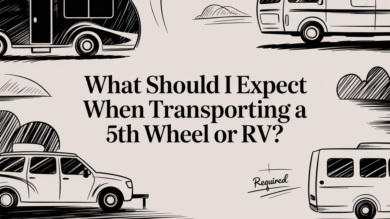 what should i expect when transporting a 5th wheel or rv rv transportation