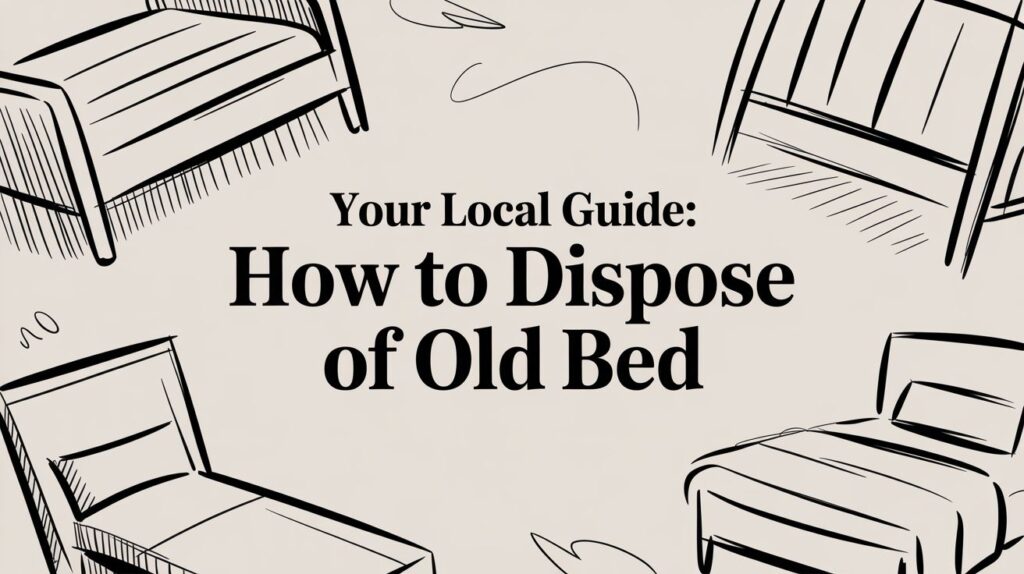 how to dispose of old bed bed illustration