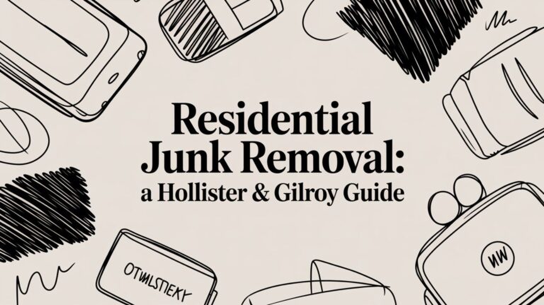 residential junk removal guide illustration