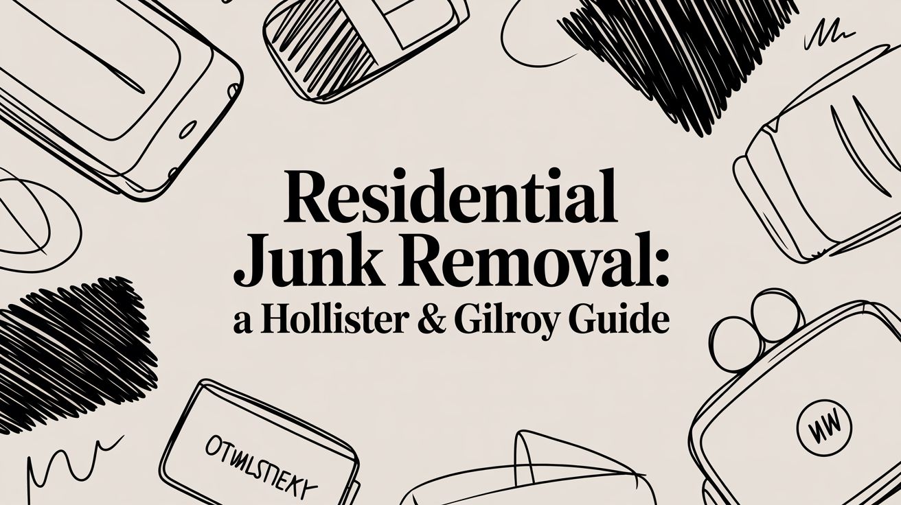 residential junk removal guide illustration