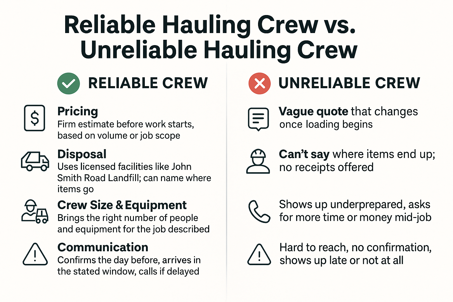 What Separates a Reliable Hauling Crew From a Bad One 3 What Separates a Reliable Hauling Crew From a Bad One