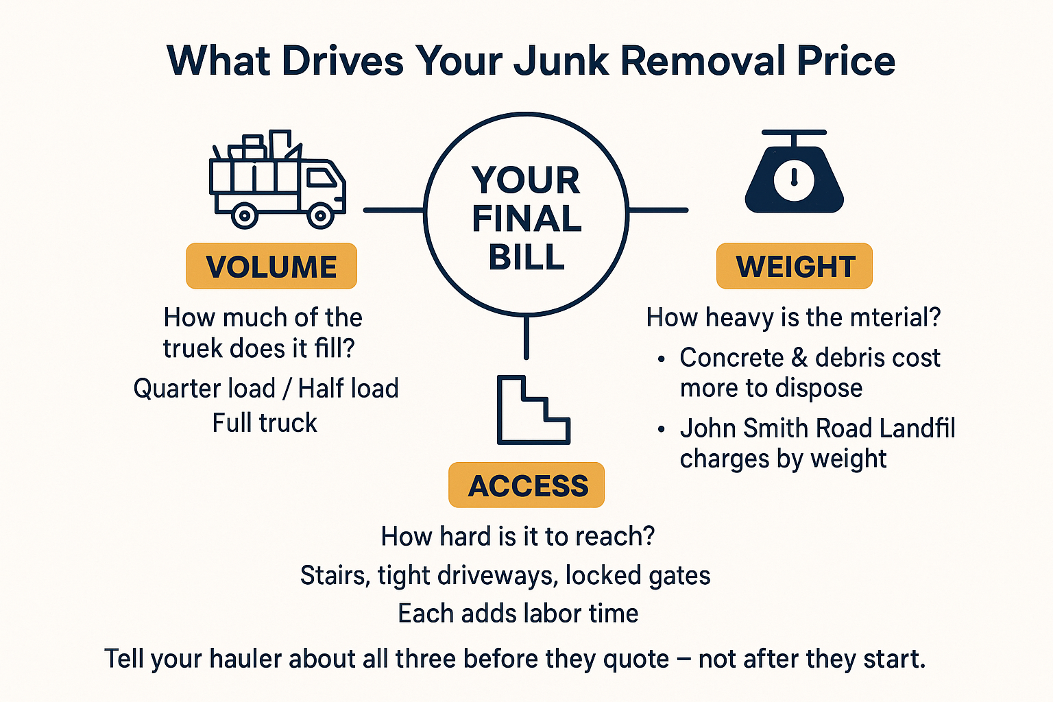 Why Your Junk Removal Quote and Your Final Bill Don't Always Match 3 Why Your Junk Removal Quote and Your Final Bill Don't Always Match