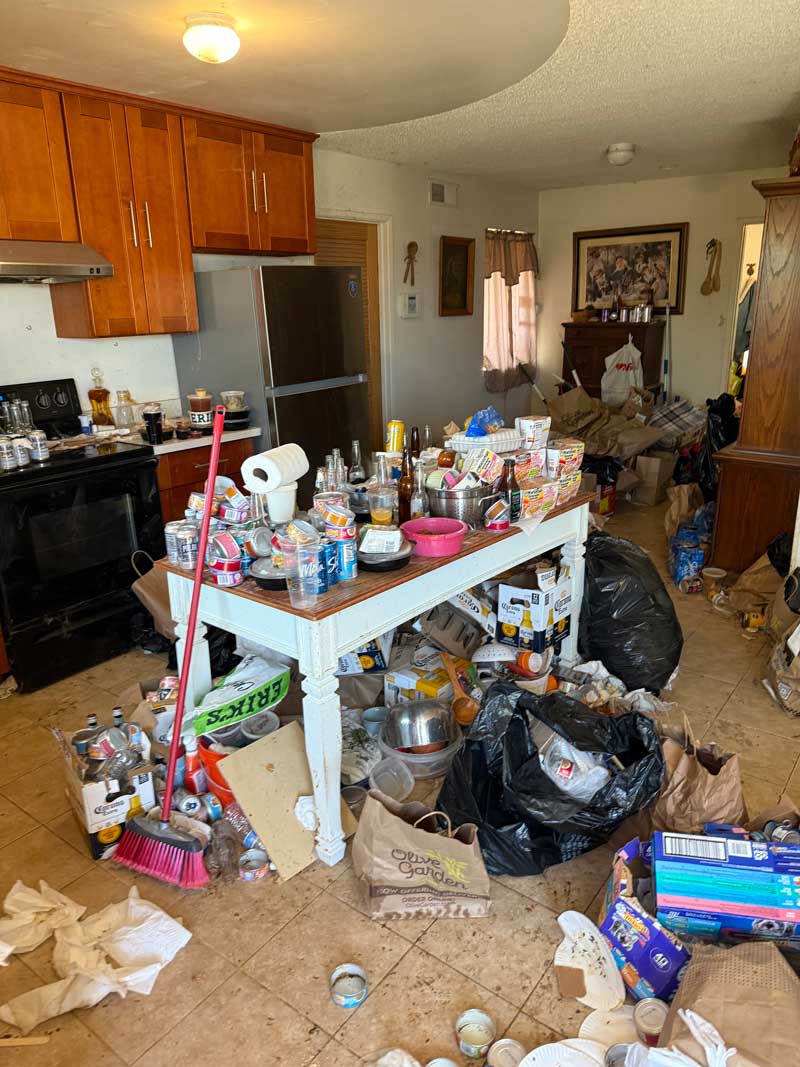 Hoarder house cleanout progression, photo 3