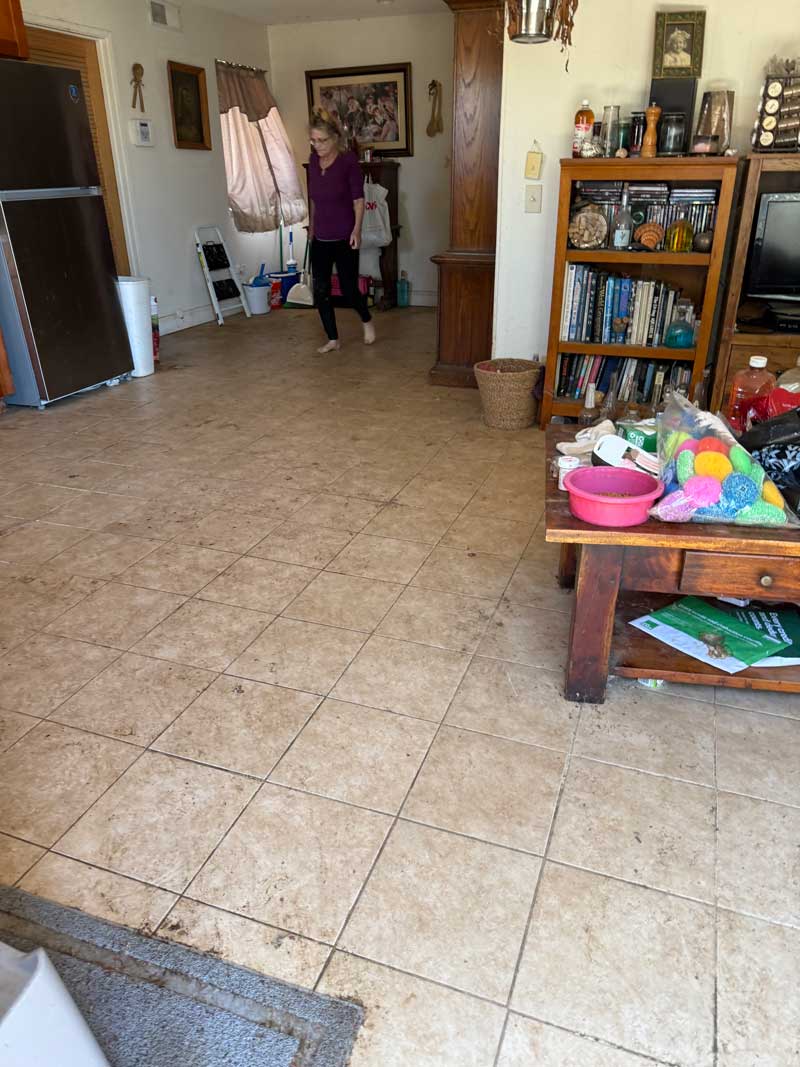 Hoarder house cleanout progression, photo 5